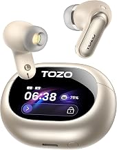 TOZO NC20 Pro Active Noise Cancelling Wireless Earbuds, Smart LCD Screen - Image 1