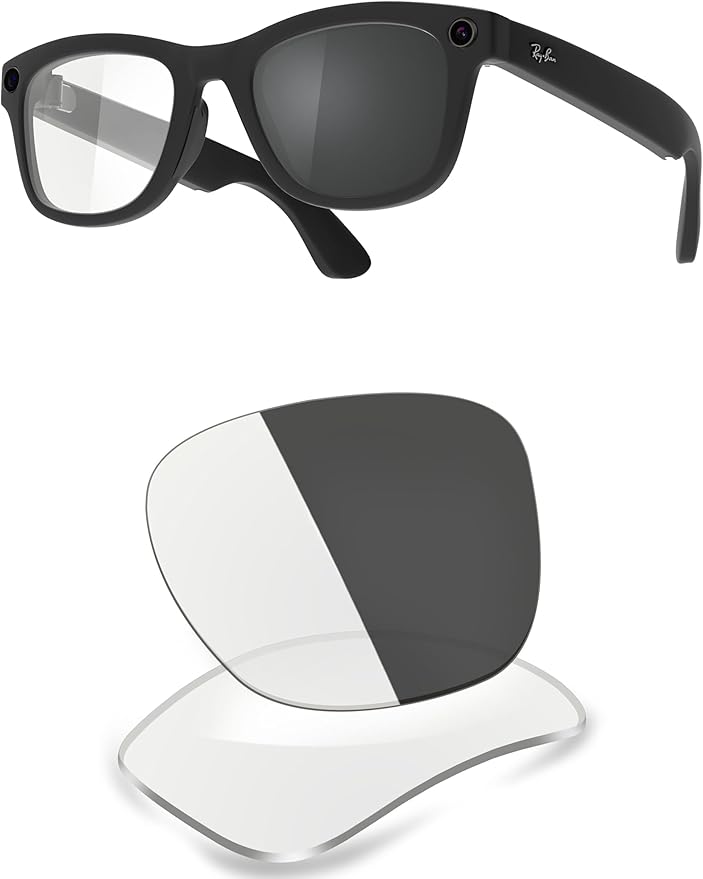 ThunderClap POLARIZED Replacement Lenses Compatible with Ray-Ban Meta Wayfarer RW4006 50mm | RW4008 53mm Smart Glasses