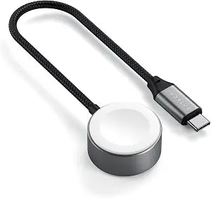 Satechi Apple Watch Magnetic Charging Cable, 5W Fast Watch Charger, 7.5in/0.62ft, for Apple Watch Series 11/10/9//8/7/6/5/4/3/2/1, Ultra 3/2/1, SE 3/2/1, AirPods 4/3, AirPods Pro 3/2/1
