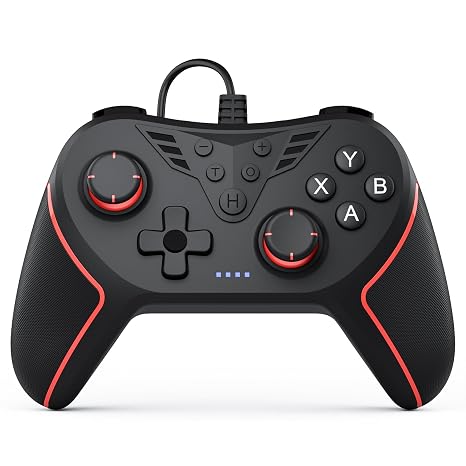 RivalPlay Wired Controller for PC Compatible with Win(11/10/8/7) Black