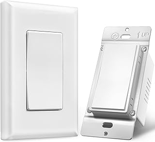 SURAIELEC 3 Way Wireless Remote Light Switch Kit, No Wall Wiring
