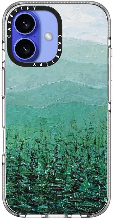 CASETiFY Clear iPhone 16 Case [Not Yellowing / 6.6 ft. 3X Military Grade Drop Protection/Compatible with Magsafe] - Pine Forest - Clear