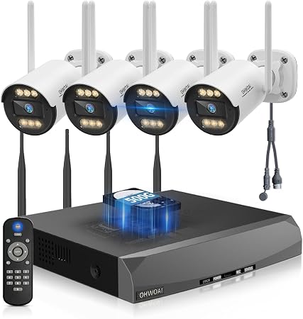 Wireless Security Camera System Outdoor, WiFi Video Surveillance Systems