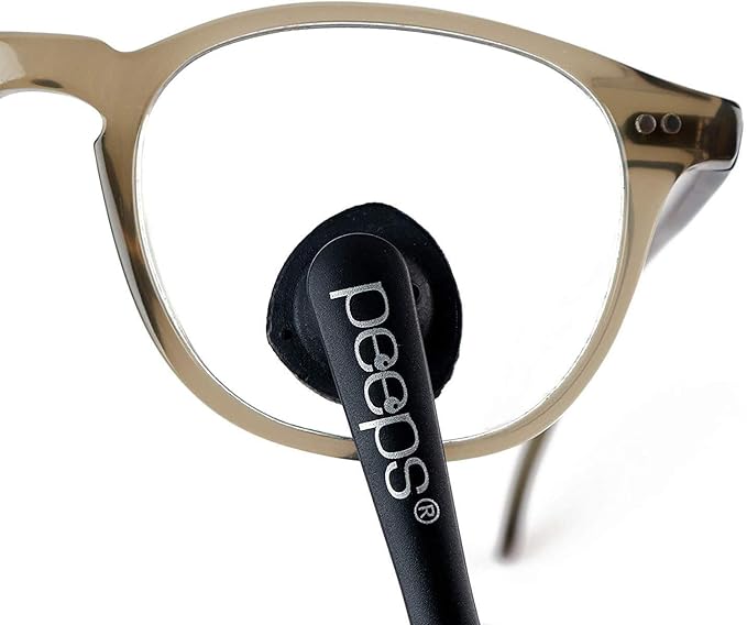 Peeps Carbon Klean Eyeglass Lens Cleaner - Efficient and Durable Carbon Microfiber Technology - Exclusively Used by NASA - 500 Uses (Black Soft Touch)