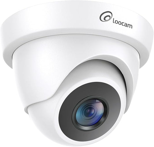 Loocam Security Camera 1080p HD 1920TVL, Hybrid 4-in-1 CVI/TVI/AHD/CVBS Dome Wired Camera, 80ft IR Night Vision, IP66 Weatherproof for CCTV DVR Surveillance Camera System Outdoor Indoor
