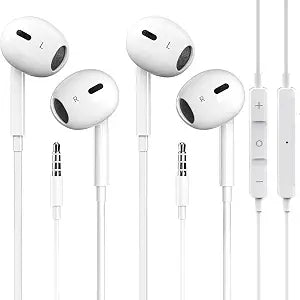 Pcwfbzf 2 Pack Wired iPhone Earbuds/Headphones/Earphones with 3.5mm Jack