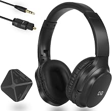 Wireless Headphones for TV, with 2.4G Transmitter, Optical & 3.5mm Input - Image 1