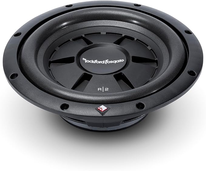 Rockford Fosgate Prime R2SD4-10 Single R2 Slim 10" 4-Ohm DVC Shallow Subwoofer - 200 Watts RMS / 400 Watts Peak
