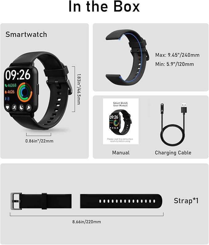 Smart Watches for Women Men with Call - Fitness Trackers with 24-Hour Heart Rate SpO2 Sleep Monitor iP68 Waterproof 100+ Sport Mode Watches for Women gift Compatible with iPhone Android Phones