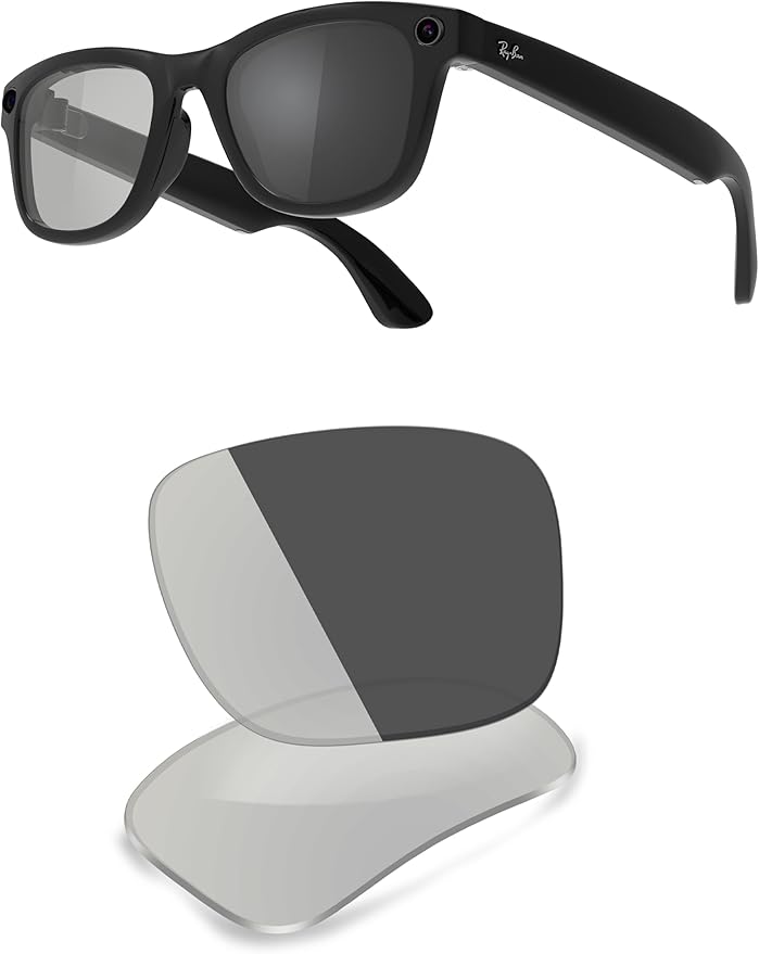 ThunderClap POLARIZED Replacement Lenses Compatible with Ray-Ban Meta Wayfarer RW4006 50mm | RW4008 53mm Smart Glasses