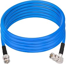 Superbat 6G 12G 4K SDI Cable 10ft Belden 1694A BNC Right Angle Video Cord