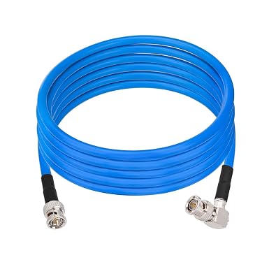Superbat 6G 12G 4K SDI Cable 10ft Belden 1694A BNC Right Angle Video Cord