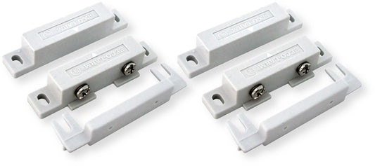 Seco-Larm SM-300Q/W Pack of 2 Screw-Terminal Surface-Mount N.O. Magnetic Contacts, White; 1/2" Gap; ABS Case; Gold Plated Contacts; UL Listed; Reliable Security Door/Window Sensor