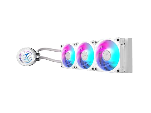 AORUS WATERFORCE II 360 ICE Liquid CPU Cooler, 360mm Radiator with 3x120mm Low Noise ARGB Fans, Compatible with Intel LGA1851, LGA1700, and AMD AM5 (GP-AORUS WATERFORCE II 360 ICE)