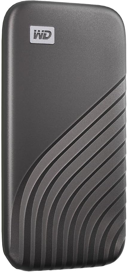 Western Digital 4TB My Passport SSD External Portable Solid State Drive, Grey, Up to 1,050 MB/s, USB 3.2 Gen-2 and USB-C Compatible (USB-A for older systems) – WDBAGF0040BGY-WESN