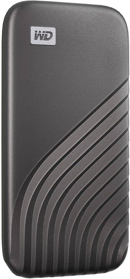 Western Digital 4TB My Passport SSD External Portable Solid State Drive, Grey, Up to 1,050 MB/s, USB 3.2 Gen-2 and USB-C Compatible (USB-A for older systems) – WDBAGF0040BGY-WESN