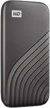 Western Digital 4TB My Passport SSD External Portable Solid State Drive, Grey, Up to 1,050 MB/s, USB 3.2 Gen-2 and USB-C Compatible (USB-A for older systems) – WDBAGF0040BGY-WESN - Image 1