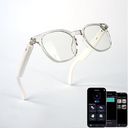 Ai Smart Glasses Bluetooth 5.4 with Translation for Men Women 160+Languages Color-Change Lens Chat GPT Assistant Free App Translator Glasses Meeting,Driver,Travel