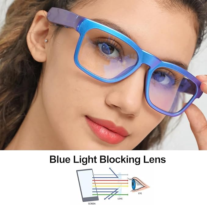 OhO sunshine Bluetooth Glasses: Voice Control and Open Ear Style Smart Glasses to Listen Music & Calls, UV400 Protection Lens