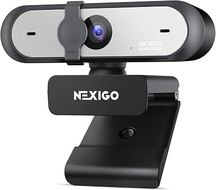 NexiGo N660P Pro 4K Webcam with Distortion-Free Lens, 1080p 60 fps Autofocus USB Streaming Camera, 3DNR, Noise-Canceling Mics & Privacy Cover, Web Cam for Gaming/Live Streaming/PC/Mac/Switch 2, Black - Image 4