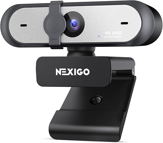 NexiGo N660P Pro 4K Webcam with Distortion-Free Lens, 1080p 60 fps Autofocus USB Streaming Camera, 3DNR, Noise-Canceling Mics & Privacy Cover, Web Cam for Gaming/Live Streaming/PC/Mac/Switch 2, Black - Image 6