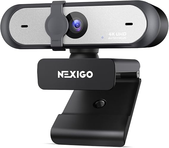 NexiGo N660P Pro 4K Webcam with Distortion-Free Lens, 1080p 60 fps Autofocus USB Streaming Camera, 3DNR, Noise-Canceling Mics & Privacy Cover, Web Cam for Gaming/Live Streaming/PC/Mac/Switch 2, Black - Image 7