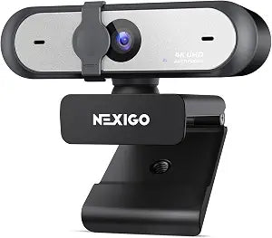 NexiGo N660P Pro 4K Webcam with Distortion-Free Lens, 1080p 60 fps Autofocus USB Streaming Camera, 3DNR, Noise-Canceling Mics & Privacy Cover, Web Cam for Gaming/Live Streaming/PC/Mac/Switch 2, Black - Image 1