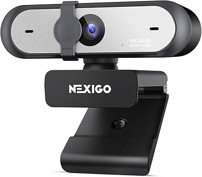 NexiGo N660P Pro 4K Webcam with Distortion-Free Lens, 1080p 60 fps Autofocus USB Streaming Camera, 3DNR, Noise-Canceling Mics & Privacy Cover, Web Cam for Gaming/Live Streaming/PC/Mac/Switch 2, Black - Image 2