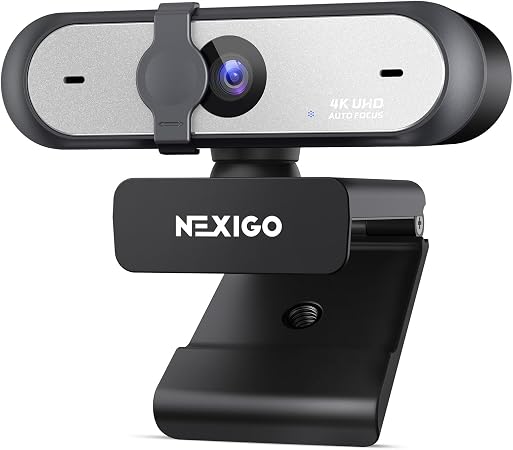 NexiGo N660P Pro 4K Webcam with Distortion-Free Lens, 1080p 60 fps Autofocus USB Streaming Camera, 3DNR, Noise-Canceling Mics & Privacy Cover, Web Cam for Gaming/Live Streaming/PC/Mac/Switch 2, Black - Image 3