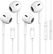 2 Pack USB C Wired Headphones for iPhone 17/16/15 Pro Max Earbuds - Image 1