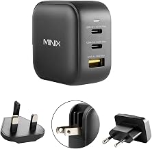 MINIX P1 66W Turbo 3-Port GaN Travel Wall Charger USB C Fast Power Adapter - Image 1
