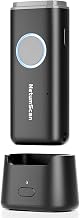 NetumScan Bluetooth Barcode Scanner with Charging Dock, Upgraded Connectivity for iPhone iPad, Portable 2D QR 1D Wireless Bar Code Reader for Inventory, Retail, Bookstore, Grey-Black - Image 1