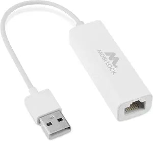 USB Ethernet LAN Network Adapter Compatible with Laptops and All USB 2.0 Compatible Computers Including Windows 7 to 11 Vista Mac OS X and macOS - by Mobi Lock