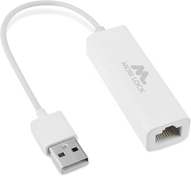 USB Ethernet LAN Network Adapter Compatible with Laptops and All USB 2.0 Compatible Computers Including Windows 7 to 11 Vista Mac OS X and macOS - by Mobi Lock