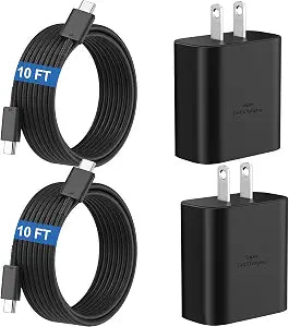 45W Super Fast USB C Android Type C Phone Charger Fast Charging 10FT Cord - Image 1