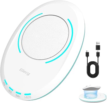 Ultra Slim Undetectable Mouse Mover, Mouse Jiggler with Adjustable Interval Timer, Simulates Realistic Mouse Movement for Keeping Computer Laptop Active Office Home Remote Work (White)