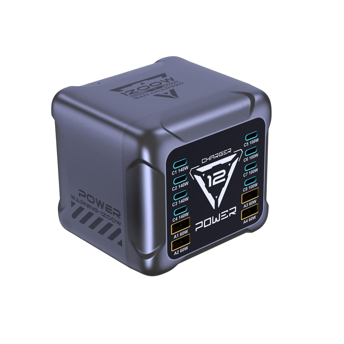 1200W USB C Charging Station, 12-Port GaN Fast Charger - Image 1