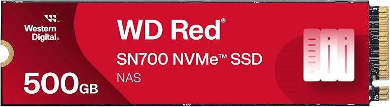 Western Digital 500GB WD Red SN700 NVMe Internal Solid State Drive SSD for NAS Devices - Gen3 PCIe, M.2 2280, Up to 3,430 MB/s - WDS500G1R0C - Image 1