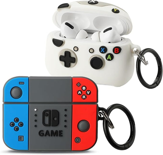 [2Pac] Compatible Airpods Pro 3 Case(2025),Cute Gamepad Design Cases Soft Silicone Protective Cases for Apple AirPods Pro 3rd Generation Case,Airpod Pro 3 Cover with Keychain for Men/Boy