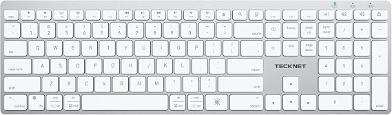 TECKNET Premium Bluetooth Keyboard for Mac, MacBook Pro/Air, iMac, White