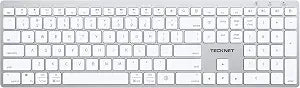 TECKNET Premium Bluetooth Keyboard for Mac, MacBook Pro/Air, iMac, White