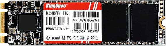 KingSpec 1TB M.2 SATA III 2280 SSD, NOT for NVMe Slots
