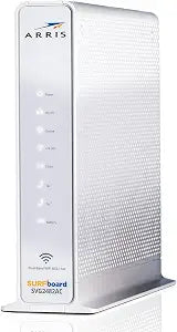 ARRIS SURFboard SVG2482AC DOCSIS 3.0 Cable Modem & AC2350 Wi-Fi Router , Comcast Xfinity Internet & Voice , Four 1 Gbps Ports , 2 Telephony Ports for Digital Voice , Up to 800 Mbps