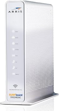 ARRIS SURFboard SVG2482AC DOCSIS 3.0 Cable Modem & AC2350 Wi-Fi Router , Comcast Xfinity Internet & Voice , Four 1 Gbps Ports , 2 Telephony Ports for Digital Voice , Up to 800 Mbps