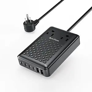 Charging Station 140W USB C Charger Block, Upgraded GaN III 8-in-1 Fast Charging Station Hub，PD 65W Laptop Charger Adapter Compatible with Compatible with MacBook Air/Pro,iPhone16/15,Galaxy S24 etc