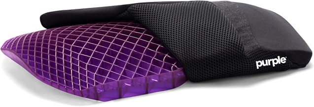 Purple Back Cushion, Lumbar Support Pillow for Office Chair, Car Seat - Image 1