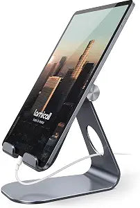 Lamicall iPad Stand Adjustable Tablet Holder, Sturdy Aluminum, Multi-Angle