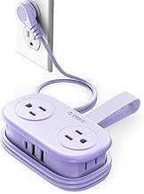 ORICO Purple Cruise Approved Travel Power Strip with 4FT Extension Cord - Image 1