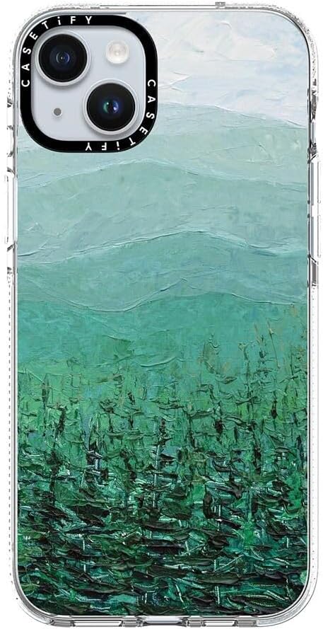 CASETiFY Clear iPhone 15 Plus Case [Not Yellowing / 6.6 ft. 3X Military Grade Drop Protection/Compatible with Magsafe] - Pine Forest - Clear