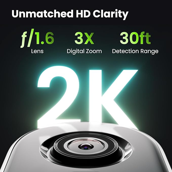 Magnetic Security Cameras Wireless, Easy Installation 2K Camera for Home Security with AI Motion Detection, Spotlight, Color Night Vision, Waterproof for Outdoor & Indoor, Cloud & SD Storage